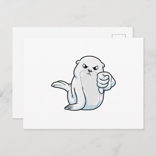 Carte Postale Sceller avec désapprobation (Devant / Derrière)