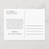 Carte Postale Scénario d'amour et de remerciements Photo de mari (Dos)