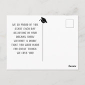 Carte Postale scénario de félicitations décontracté Photo de dip (Dos)