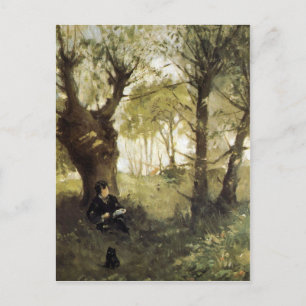 Carte Postale Scène à Auvers par Berthe Morisot