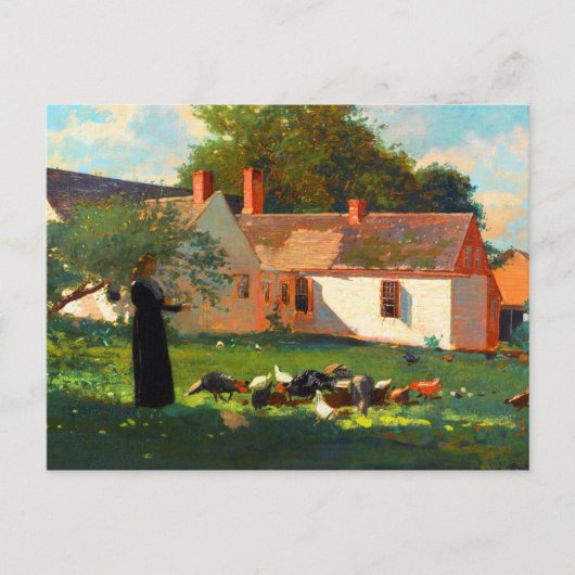 Carte Postale Scène agricole par Winslow Homer (Devant)