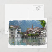 Carte Postale Scène alpine (Devant / Derrière)