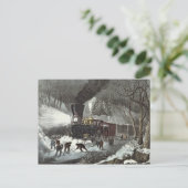 Carte Postale Scène américaine de chemin de fer, 1871 (Debout devant)