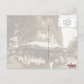 Carte Postale Scène Café Parisienne (Dos)
