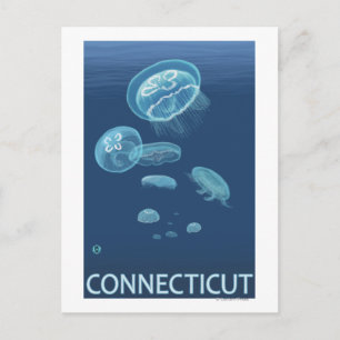 Carte Postale Scène ConnecticutJellyfish