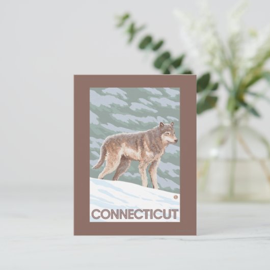 Carte Postale Scène ConnecticutWolf (Debout devant)