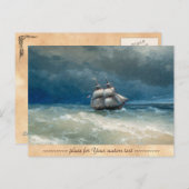 Carte Postale Scène côtière avec eaux pluviales Ivan Aivazovsky (Devant / Derrière)