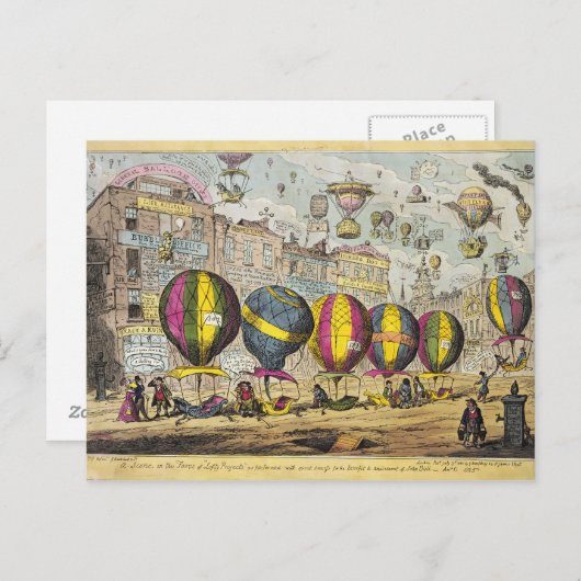 Carte Postale Scène dans la farce 'Les perspectives de Lofty' (Devant / Derrière)