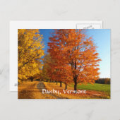 Carte Postale Scène d'automne (Devant / Derrière)