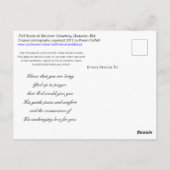 Carte Postale Scène d'automne dans un cimetière / Érable à sucre (Dos)