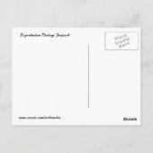 Carte Postale Scène d'automne vintage (Dos)