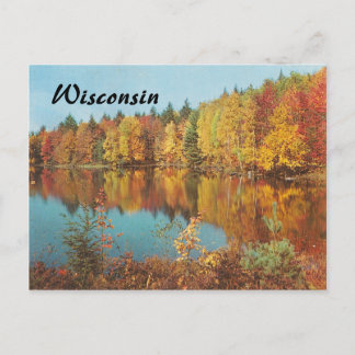 Carte Postale Scène d'automne vintage