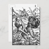 Carte Postale Scène de bataille (Devant / Derrière)