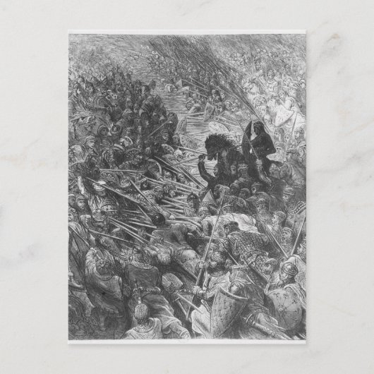 Carte Postale Scène de bataille, illustration de 'Orlando Furios (Devant)