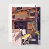 Carte Postale Scène de cafés français (Devant / Derrière)