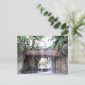 Carte Postale Scène de cascade tropicale à West Palm Beach (Debout devant)