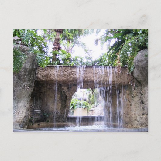 Carte Postale Scène de cascade tropicale à West Palm Beach (Devant)