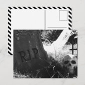 Carte Postale scène de cimetière (Devant / Derrière)