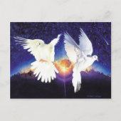 Carte Postale Scène de colombe "Pax in Terra" (Devant)