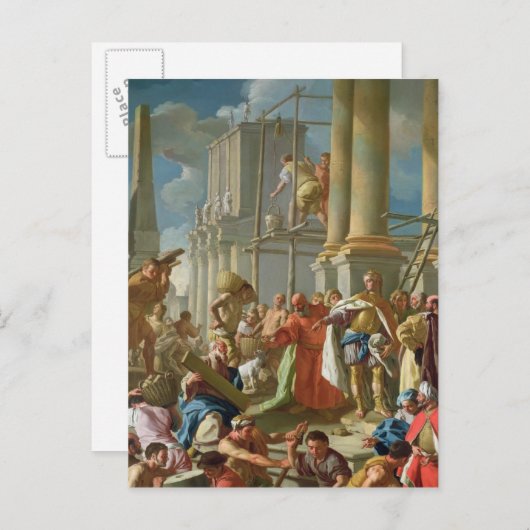 Carte Postale Scène de construction classique (Devant / Derrière)