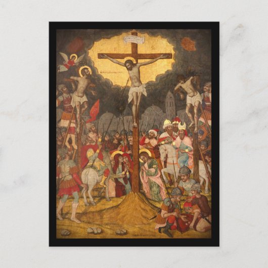 Carte Postale Scène de crucifixion 1711 (Devant)
