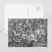 Carte Postale Scène de cuisine au début du XVIIe siècle (Devant / Derrière)