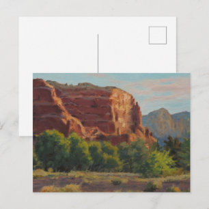 Carte Postale Scène de falaise charmante dans la lumière du mati