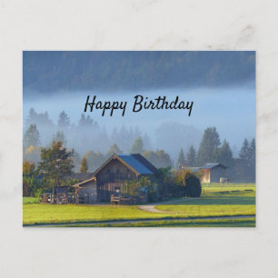 Carte Postale Scène de ferme 3 Anniversaire
