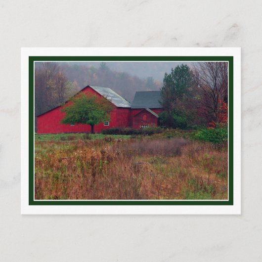Carte Postale Scène de ferme d'automne (Devant)