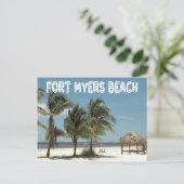 Carte Postale Scène de Fort Myers Beach Floride (Debout devant)