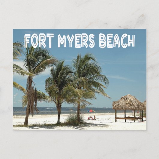 Carte Postale Scène de Fort Myers Beach Floride (Devant)