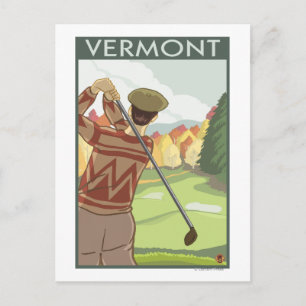Carte Postale Scène de golf du Vermont
