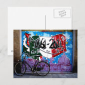 Carte Postale Scène de graffiti à Florence (Devant / Derrière)