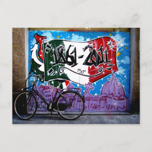 Carte Postale Scène de graffiti à Florence