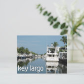 Carte Postale Scène de Key Largo avec des bateaux (Debout devant)