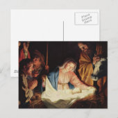 Carte Postale Scène de la Nativité (Devant / Derrière)