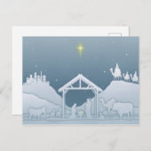 Carte Postale Scène de la Nativité (Devant / Derrière)