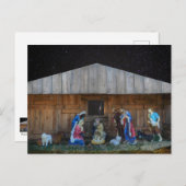Carte Postale Scène de la Nativité (Devant / Derrière)