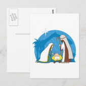 Carte Postale Scène de la Nativité (Devant / Derrière)