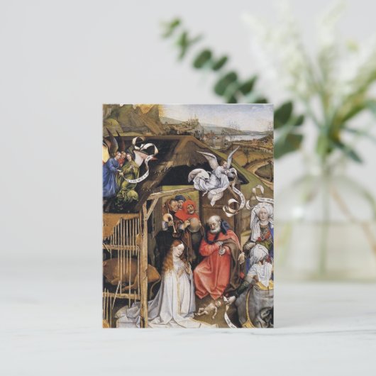 Carte Postale Scène de la Nativité de la Renaissance flamande (Debout devant)