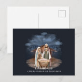 Carte Postale Scène de la Nativité - Noël La naissance de notre (Devant / Derrière)