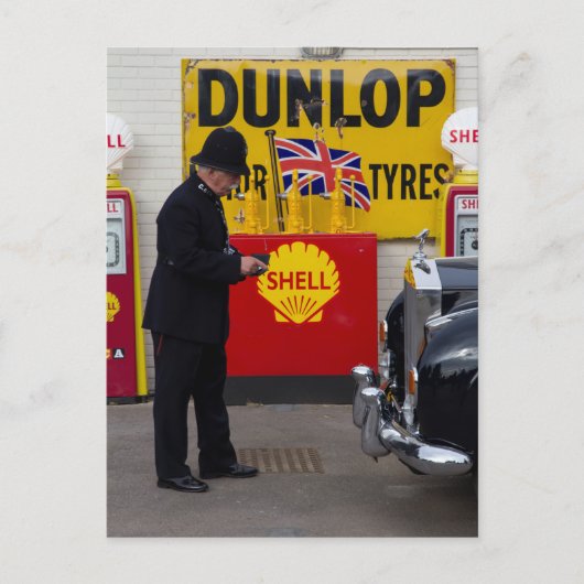 Carte Postale Scène de la police vintage (Devant)