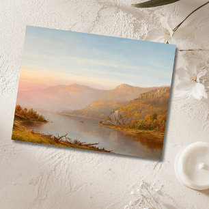Carte Postale Scène de la rivière des Montagnes (automne de l'Hu