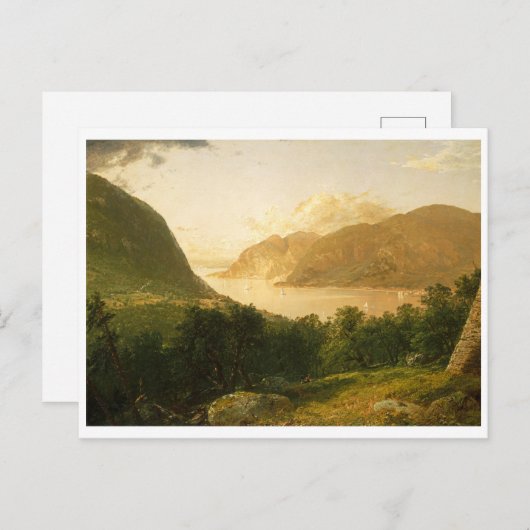 Carte Postale Scène de la rivière Hudson par John Frederick Kens (Devant / Derrière)