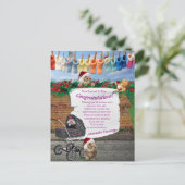 Carte Postale Scène de la rue Polka-Dot de Noël (Debout devant)