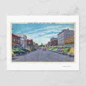 Carte Postale Scène de la section des affaires de West First Str (Devant)