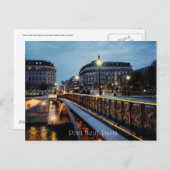 Carte Postale Scène de la Seine (Devant / Derrière)