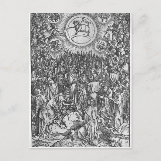 Carte Postale Scène de l'Apocalypse, Adoration de (Devant)