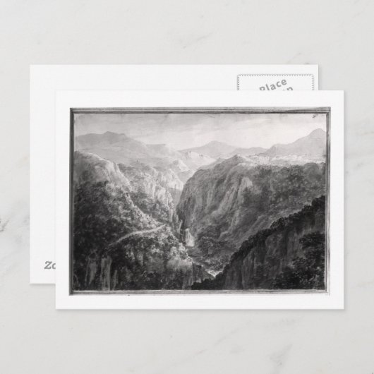 Carte Postale Scène de l'Inn at Devil's Bridge avec l'automne (Devant / Derrière)