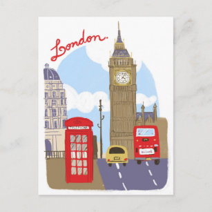 Carte Postale Scène de Londres